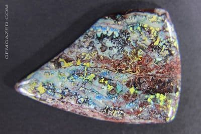 Confetti Chrysocolla cabochon, Arizona USA. 40.90 carats.