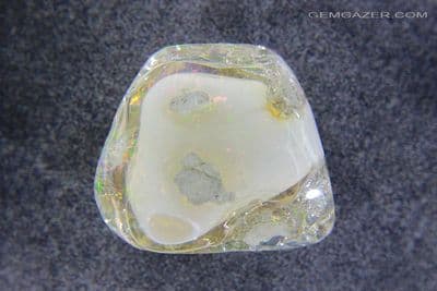 Crystal Opal cabochon with Precious Opal 