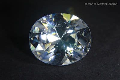 Cubic Zirconia, colourless faceted. 8.64 carats.
