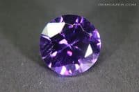 Cubic Zirconia (CZ), purple faceted. 6.22 carats.
