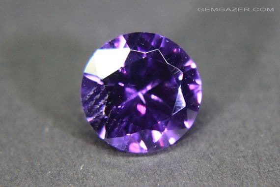 Cubic Zirconia (CZ), purple faceted. 6.22 carats.
