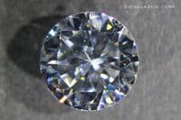 Cubic Zirconia, faceted.  12.12 carats.