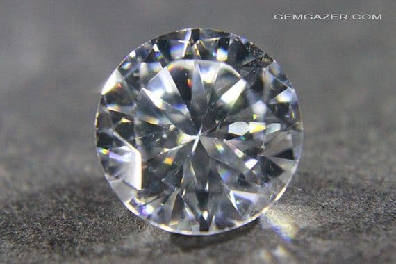 Cubic Zirconia, faceted.  12.12 carats.