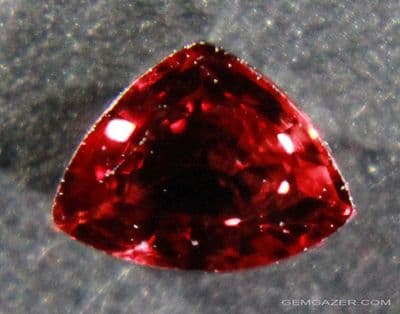 Deep red Ruby, Thailand.  0.61 carat.