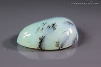 Dendritic blue Opal cabochon, Peru. 7.98 carats.