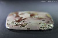 Dendritic Flower Rhyolite cabochon, China.  136.98 carats