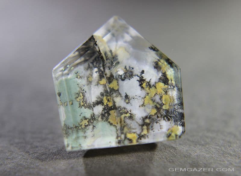 Dendritic Quartz faceted Brazil 24 70 carats