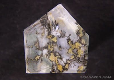 Dendritic Quartz, faceted, Brazil.  24.70 carats.