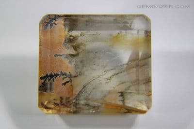 Dendritic Quartz, faceted, Brazil.  33.45 carats.