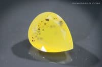 Dendritic yellow Opal, faceted, Brazil. 8.91 carats.
