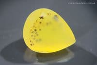 Dendritic yellow Opal, faceted, Brazil. 8.91 carats.
