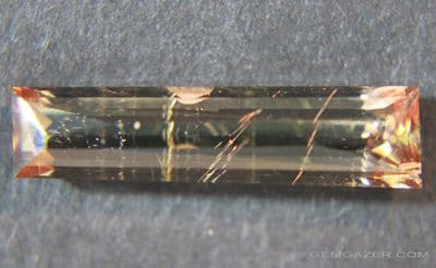 Diaspore, faceted colour-change, Turkey.  5.20 carats.