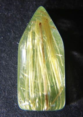 Doublet, Rutilated Quartz and Opalised Gem Silica cabochon.  23.23 carats.