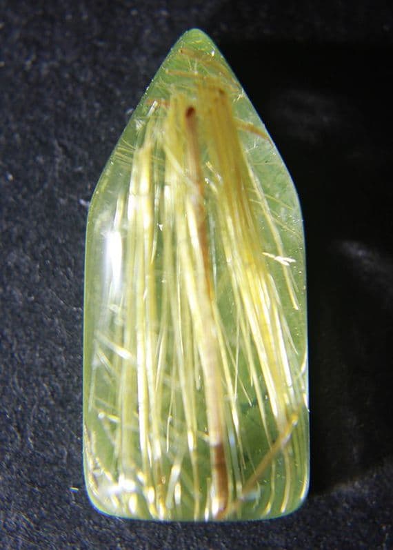 Doublet, Rutilated Quartz and Opalised Gem Silica cabochon.  23.23 carats.