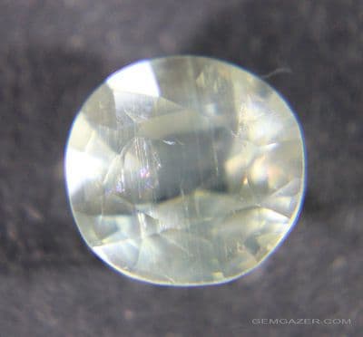 Edenite, faceted yellow, Myanmar.  3.23 carats.