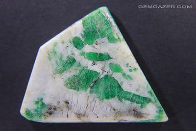 Emerald crystals in Feldspar, Brazil. 38.80 carats.  ** SOLD **
