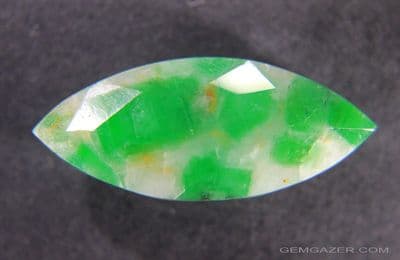 Emerald crystals in matrix, faceted, Brazil.  15.73 carats.