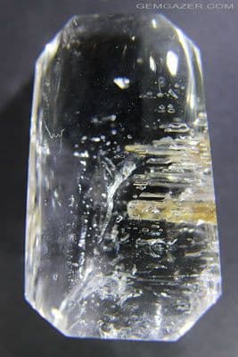 Enhydro Quartz cabochon, moving bubble, Madagascar. 196.57 carats (Video).