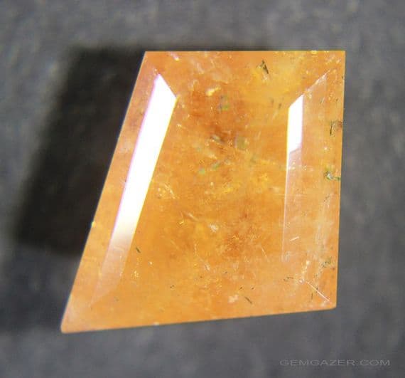 Eosphorite, orange faceted, Brazil.  11.72 carats.