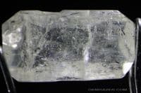 Ettringite, colourless faceted, Germany.  1.30 carats.
