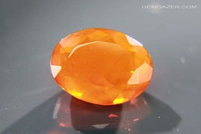 Fire Opal, orange faceted, Mexico. 3.09 carats. (Video)  ** SOLD **