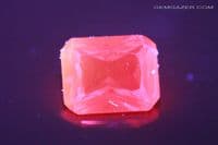 Flame-fusion method (Verneuil) synthetic purple Sapphire, faceted. 3.87 carats.  ** SOLD **