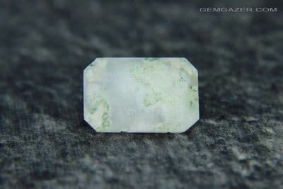 Fluorescent Chalcedony, faceted, USA. 2.86 carats.  ** SOLD **