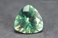 Fluorite, green faceted, fluorescent, County Durham, England. 2.84 carats.