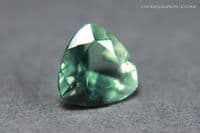 Fluorite, green faceted, fluorescent, County Durham, England. 2.84 carats.