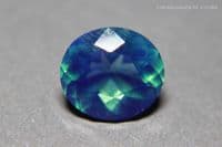 Fluorite, green faceted, fluorescent, County Durham, England. 7.04 carats.  ** SOLD **