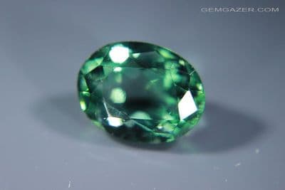 Fluorite, green faceted, fluorescent, County Durham, England. 7.75 carats.