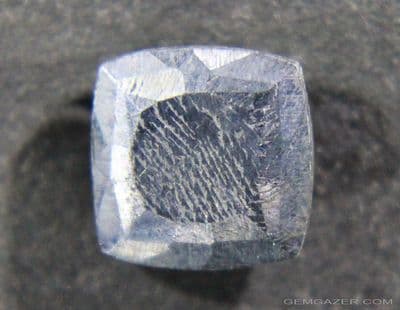 Galena, faceted, Mexico.  6.24 carats.