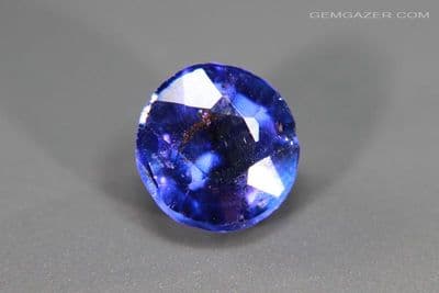 Garnet-topped Doublet, blue faceted. 2.01 carats.  ** SOLD **