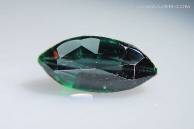 Garnet-topped Doublet, green faceted. 1.01 carats.