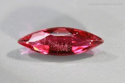 Garnet-topped Doublet, red faceted. 1.07 carats.
