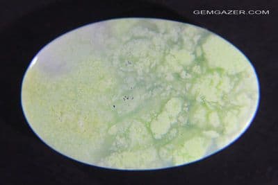 Gaspeite / Nickelian Magnesite cabochon, Australia.  16.92 carats.