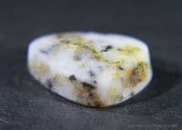 Gold in Quartzite cabochon, 16-1 mine, California, USA.  8.49 carats.