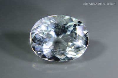 Goshenite (colourless Beryl), faceted, Madagascar. 4.35 carats.