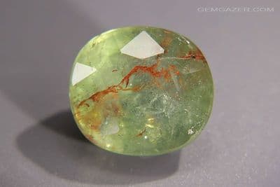 Green Beryl with Oxides, faceted, Brazil. 13.05 carats. (Video)  ** SOLD **