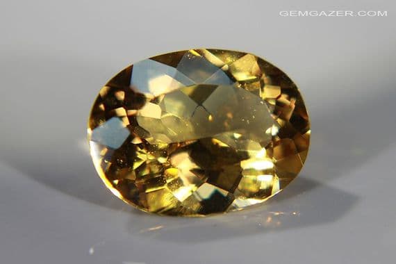 Heliodor Beryl, orange-yellow faceted, Brazil. 2.69 carats.  ** SOLD **