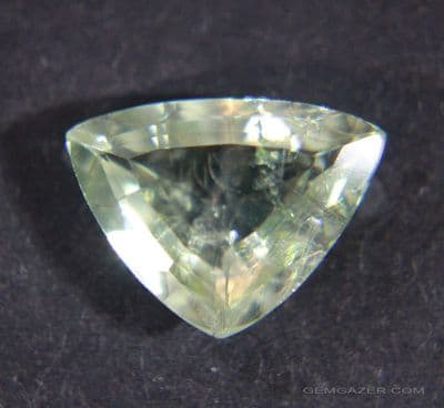 Herderite, green faceted, Brazil.  2.75 carats.