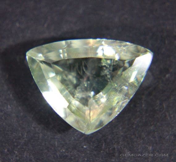 Herderite, green faceted, Brazil.  2.75 carats.