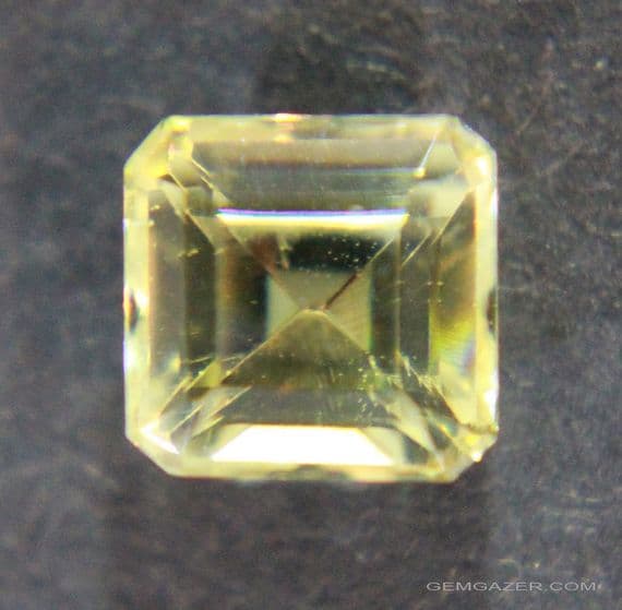 Herderite, yellow faceted, Brazil.  1.11 carats.  ** SOLD **