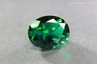Hydrothermal synthetic Emerald, faceted. 2.13 carats.