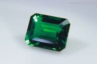 Hydrothermal synthetic Emerald, faceted. 4.10 carats.