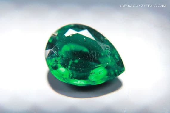 Hydrothermal synthetic Emerald, faceted. 5.67 carats.