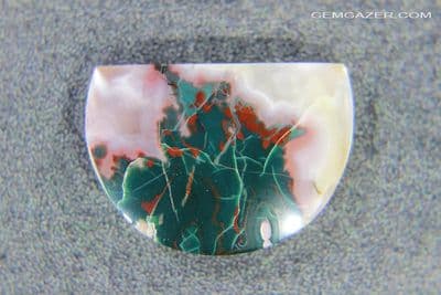 Idaho Sunset Seam Agate cabochon, USA. 19.71 carats.