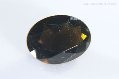 Indochinite Tektite, faceted, Indonesia. 2.48 carats.