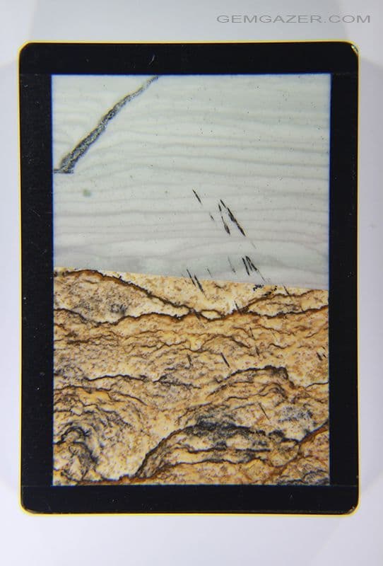 Intarsia, Royal Sahara & Ocean Wave Jasper. 71.09 carats.