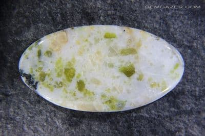 Iona Marble cabochon, Inner Hebrides, Scotland UK. 97.78 carats.